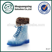 rain coat and boots wedge rain boots warm boots shoes|B-817